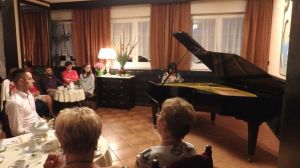 1262th Liszt Evening - Parlour of Four Muses in Oborniki Slaskie, 8th Sep 2017. The performers were Joanna Marcinkowska - piano and Juliusz Adamowski commentary. Photo by Jolanta Nitka.